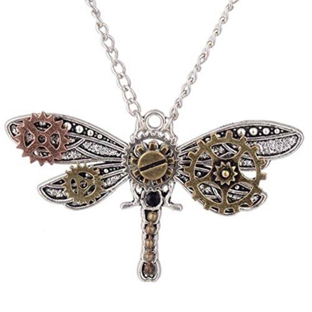 Punk Necklace Gear‎ Chain Sweater Pendant
